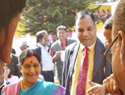 सुषमा स्वराज और आलोक मेहता