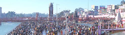 हरिद्वार में स्नान