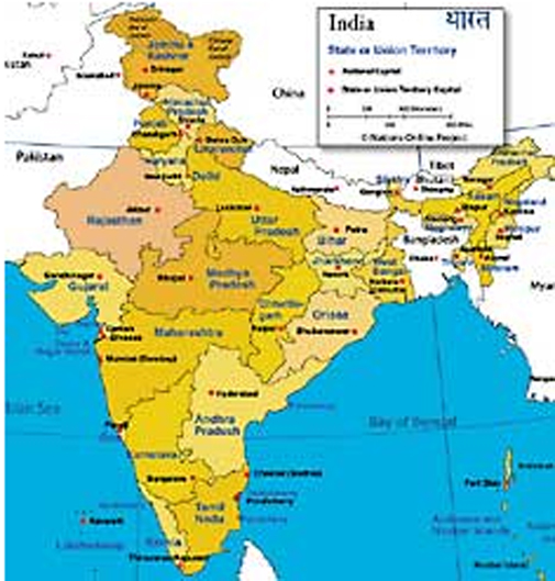 भारत का असली नक्शा