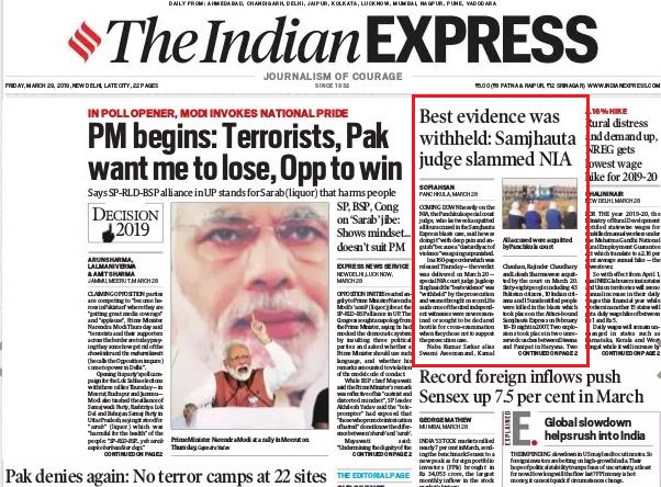 IE 29.03.19 | No. 1 Indian Media News Portal