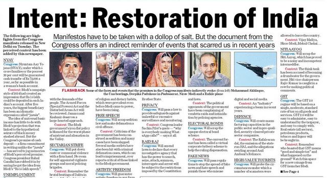 Telegraph 03.04.19 | No. 1 Indian Media News Portal
