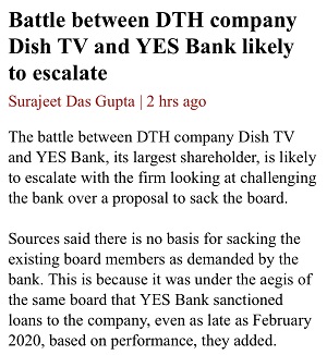 dishtv-yesbank-vivad | No. 1 Indian Media News Portal
