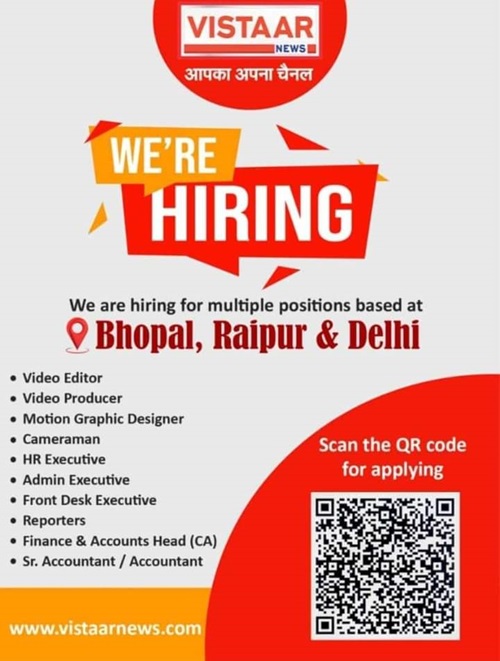 jobs@vistaar | No. 1 Indian Media News Portal