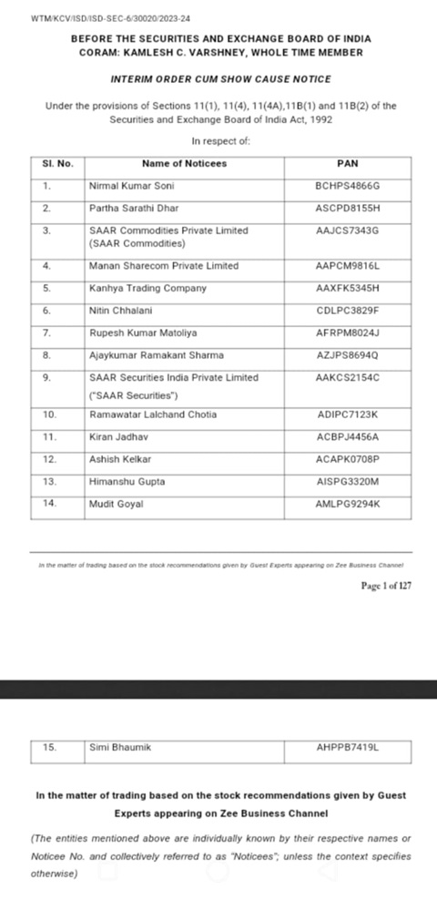 sebi-list | No. 1 Indian Media News Portal