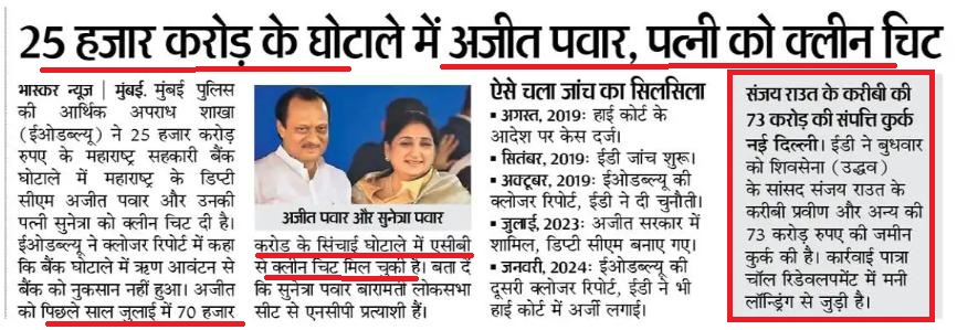 ajitpawar_cleanchit | No. 1 Indian Media News Portal
