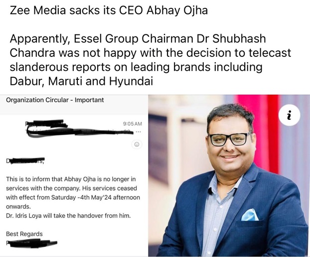 abhay-ojha-zee-news | No. 1 Indian Media News Portal