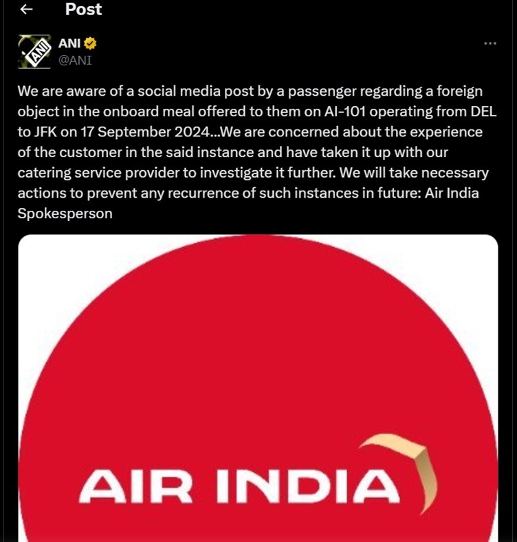 air india ani | No. 1 Indian Media News Portal