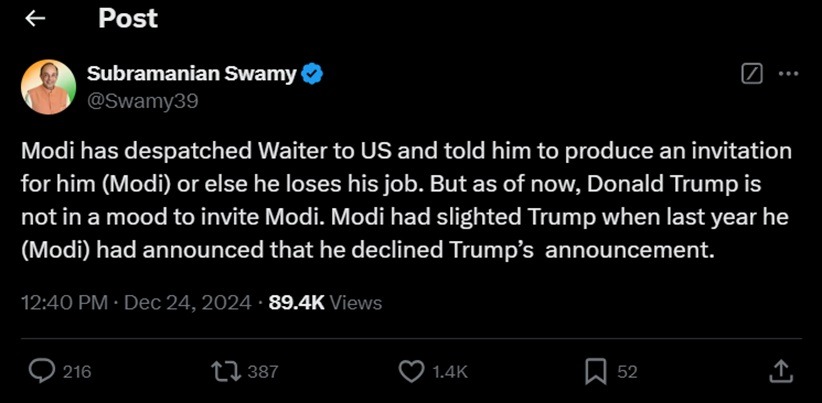 swamy | No. 1 Indian Media News Portal