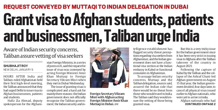 IE Taliban 2025-01-10 | No. 1 Indian Media News Portal