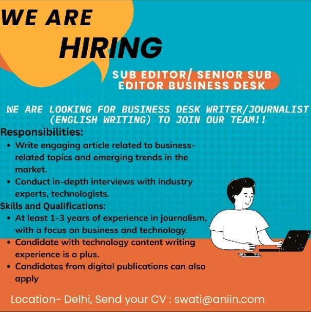 ani vacancy | No. 1 Indian Media News Portal