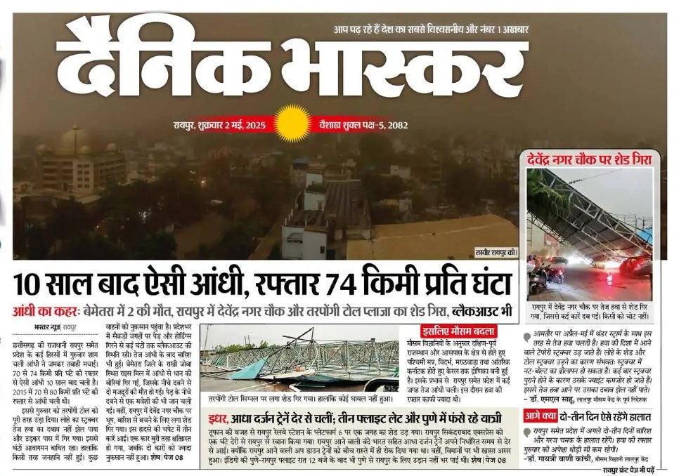 bhaskar | No. 1 Indian Media News Portal