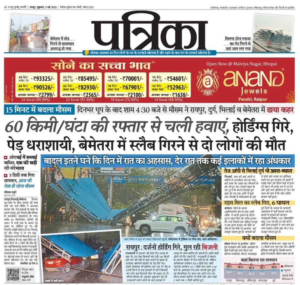patrika | No. 1 Indian Media News Portal