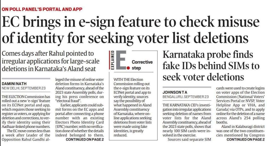IE 24.09.2025 | No. 1 Indian Media News Portal