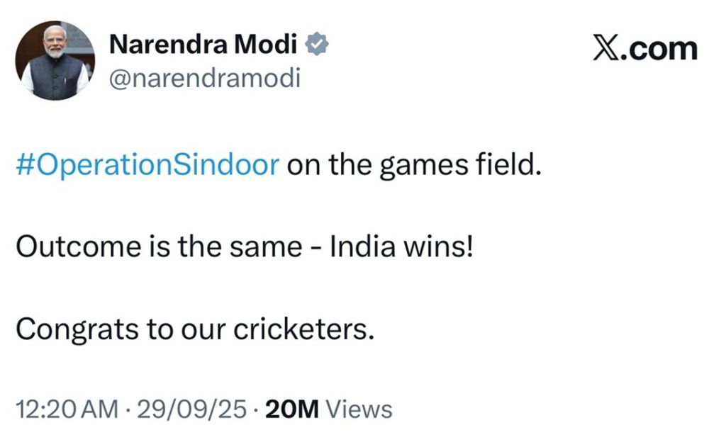 modi tweet | No. 1 Indian Media News Portal