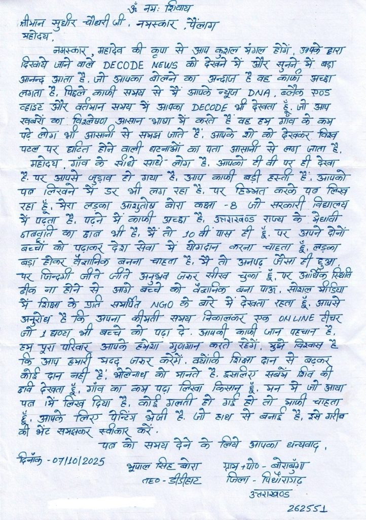 chaudhary chitthi | No. 1 Indian Media News Portal