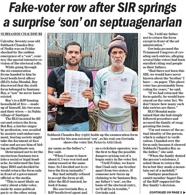 Telegraph 2025-12-01 | No. 1 Indian Media News Portal