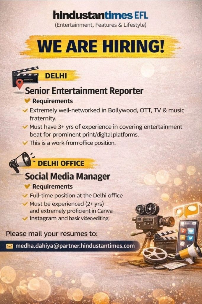 ht vacancy | No. 1 Indian Media News Portal