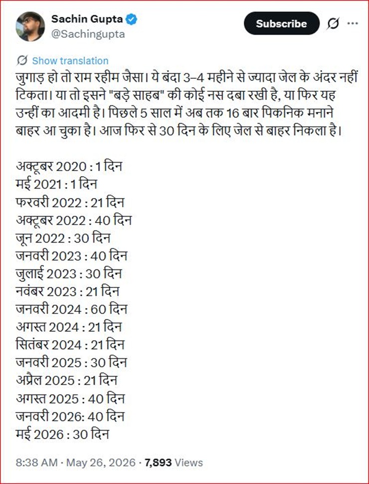 ram_rahim | No. 1 Indian Media News Portal