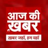 Logo for a Hindi news channel: white text on a red square with the slogan 'Khabar jahan, hum wahan' on a red background.