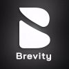 White Brevity logo on a dark background with the word Brevity beneath.