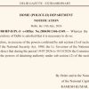 Official Delhi government notice titled 'Home (Police-II) Department Notification' dated July 15, 2026, from the Delhi Gazette Extraordinary