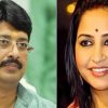 Side-by-side portraits: a man with glasses and a tilak on the left, and a smiling woman with a bindi on the right.