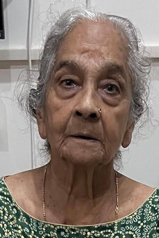 jha | No. 1 Indian Media News Portal Portrait of an elderly woman with gray hair wearing a green patterned top, looking at the camera indoors.