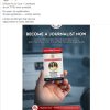 Hand holding an Indian Press Union media ID card in front of a blurred desk; headline reads 'BECOME A JOURNALIST NOW'.
