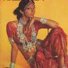 Span magazine cover (May 1972) showing singer-dancer Asha Puthli in a red sari with heavy silver jewelry against a yellow background, gazing to the side.