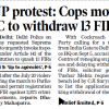 Front page article: 'CJP protest: Cops move SC to withdraw 13 FIRs' about Delhi Police seeking to quash 13 FIRs; a highlighted note mentions Sept 5 and 'Relief limited' on P6.
