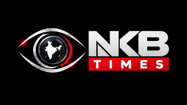 NKB Times logo featuring a metallic eye motif with a globe inside, next to bold 'NKB' and a red 'TIMES' bar on black background.