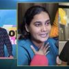 Three-panel TV discussion: host on the left, a woman in blue in the center, and another woman in black on the right; The Lallantop logo in the corner.