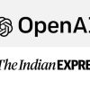 OpenAI and The Indian Express logos displayed side by side on a white background.