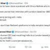 Screenshot of Kanwal Sibal's tweet criticizing a London-based journalist Dhruv Rathee, claiming he’s advertising the podcast and that India should ban his platforms; includes an embedded tweet from Sibal.
