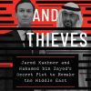 Book cover with two men in suits against a red and black striped background. Title reads 'Princes and Thieves'; subtitle references a secret plot to remake the Middle East; author 'Matthew Cole' at the bottom.